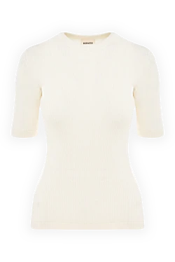 Khaite wool and polyamide top for women white 176771 - photo 1