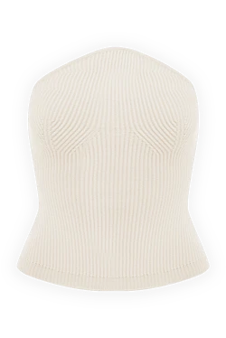 Khaite top made of viscose and polyester for women white 176774 - photo 1