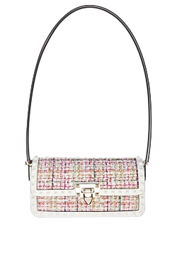 Valentino сумка зі шкіри жіноча біла 176973 - фото 1