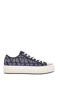 Valentino men's blue sneakers made of cotton and polyester 176986 - photo 1