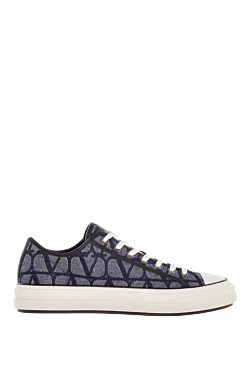 Valentino men's blue sneakers made of cotton and polyester 176987 - photo 1