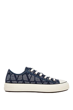Valentino sneakers made of cotton and polyester for women blue 177032 - photo 1