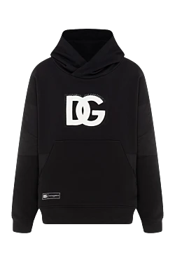 Dolce & Gabbana sports sweatshirt made of cotton and polyamide for men black 177092 - photo 1