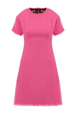 Dolce & Gabbana платье из шерсти и полиамида женское розовое розовое 177204 - фото 1