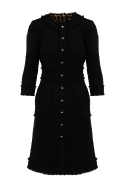 Dolce & Gabbana платье из шерсти и полиамида женское черное 177205 - фото 1