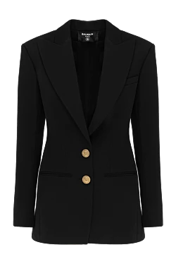 Balmain black wool jacket for women 177571 - photo 1