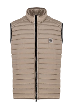 Stone Island жилет із поліестеру чоловічий бежевий 177916 - фото 1