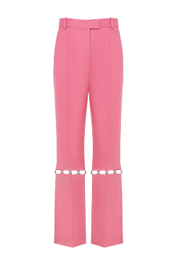 Giuseppe Di Morabito pants made of cotton and linen for women pink 177974 - photo 1