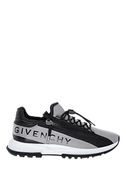 Givenchy кросівки з поліестеру та поліаміду сірі чоловічі 178228 - фото 1