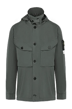 Stone Island куртка из хлопка зеленая мужская 178490 - фото 1