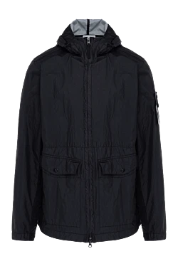 Stone Island мужская синяя куртка из полиамида с логотипом 178501 - фото 1