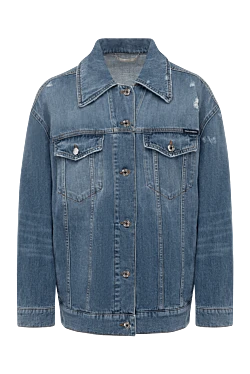 Dolce & Gabbana джинсовая куртка из хлопка голубая женская 178592 - фото 1