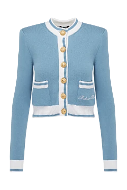 Balmain blue cardigan for women 178597 - photo 1
