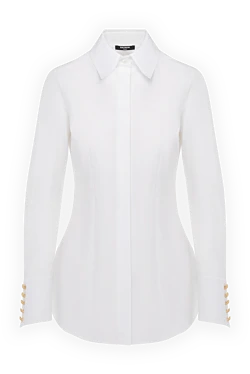 Balmain women's cotton shirt white 178599 - photo 1