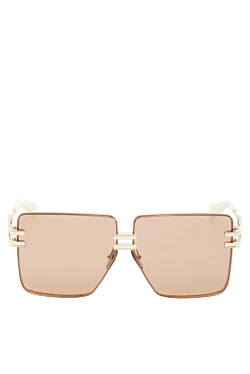 Balmain women's yellow metal sunglasses for sun protection 178629 - photo 1