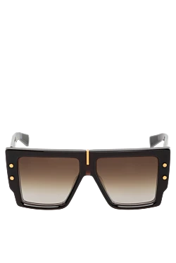 Balmain women's brown plastic sunglasses for sun protection 178636 - photo 1