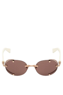 Balmain women's yellow sunglasses for sun protection made of metal and plastic 178645 - photo 1