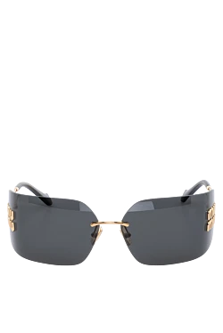 Miu Miu women's yellow metal sunglasses for sun protection 178798 - photo 1