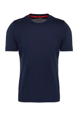 Kiton футболка синяя мужская из хлопка 178919 - фото 1