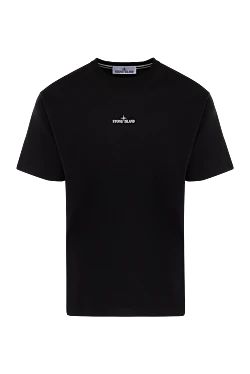 Stone Island футболка черная мужская из хлопка 179052 - фото 1