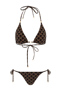 Celine brown two-piece swimsuit made of polyester and elastane. 179171 - photo 1