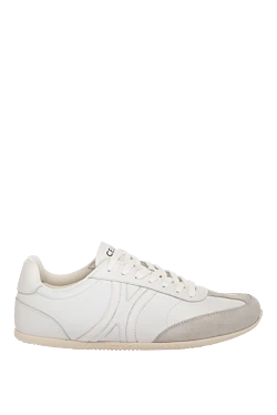 Celine women's white genuine leather sneakers with logo 179192 - photo 1