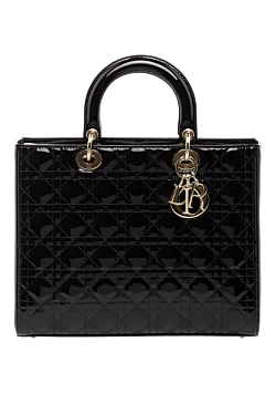 Dior сумка чорна жіноча з натуральної шкіри 179195 - фото 1