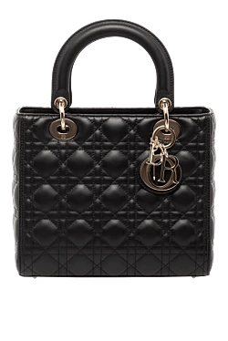 Dior сумка чорна жіноча з натуральної шкіри 179198 - фото 1