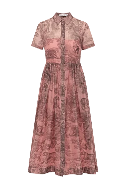 Dior сукня жіноча рожева з бавовни 179205 - фото 1