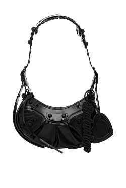 Balenciaga сумка женская черная из кожи ягненка 179237 - фото 1