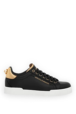 Dolce & Gabbana сникеры женские черные из натуральной кожи 179810 - фото 1