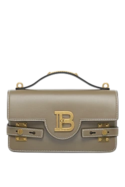 Balmain сумка жіноча коричнева з натуральної шкіри 179828 - фото 1