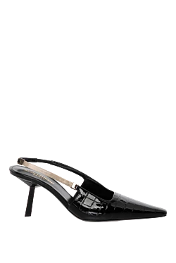 Saint Laurent туфли на каблуке женские черные из натуральной кожи 179882 - фото 1