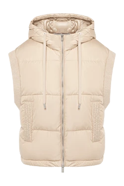 Peserico beige women's vest made of wool and polyester. 179943 - photo 1