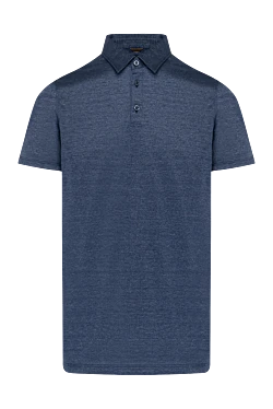 Moorer men's blue cotton polo shirt 180098 - photo 1