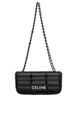 Celine women's bag gray genuine leather with logo 180327 - photo 1