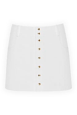 Celine white cotton mini skirt 180466 - photo 1