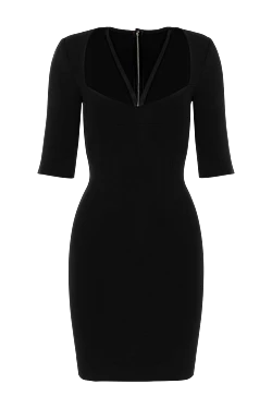 Dolce & Gabbana черное платье с большим декольте 180471 - фото 1