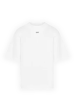 Off-White футболка оверсайз белая мужская 180549 - фото 1