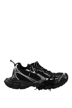 Balenciaga men's black sneakers made of textile and genuine leather 180560 - photo 1