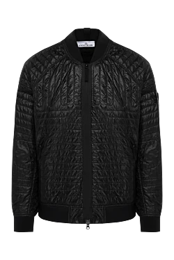 Stone Island куртка чоловіча укорочена стьобана чорна 180579 - фото 1