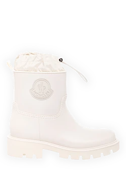 Moncler черевики бежеві гумові на рифленій підошві 180583 - фото 1
