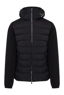 Moncler куртка чоловіча чорна з капюшоном 180589 - фото 1