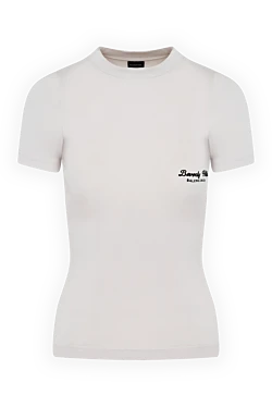Balenciaga gray women's t-shirt with logo 180607 - photo 1
