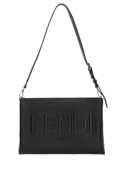 Fendi сумка через плече чоловіча чорна 180644 - фото 1