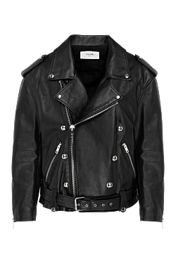 Celine black women's jacket made of genuine leather 180655 - photo 1