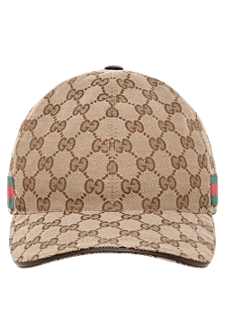 Gucci кепка чоловіча бежева 180823 - фото 1