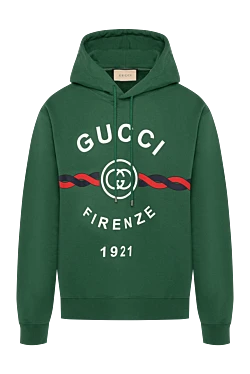 Gucci зелене худі чоловіче з логотипом 180827 - фото 1