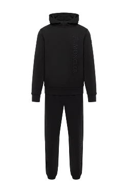 Moncler костюм прогулянковий чоловічий чорний з логотипом 180847 - фото 1
