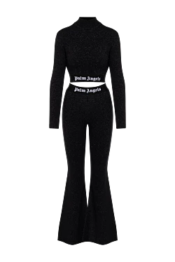Palm Angels black walking suit with flared trousers 181144 - photo 1